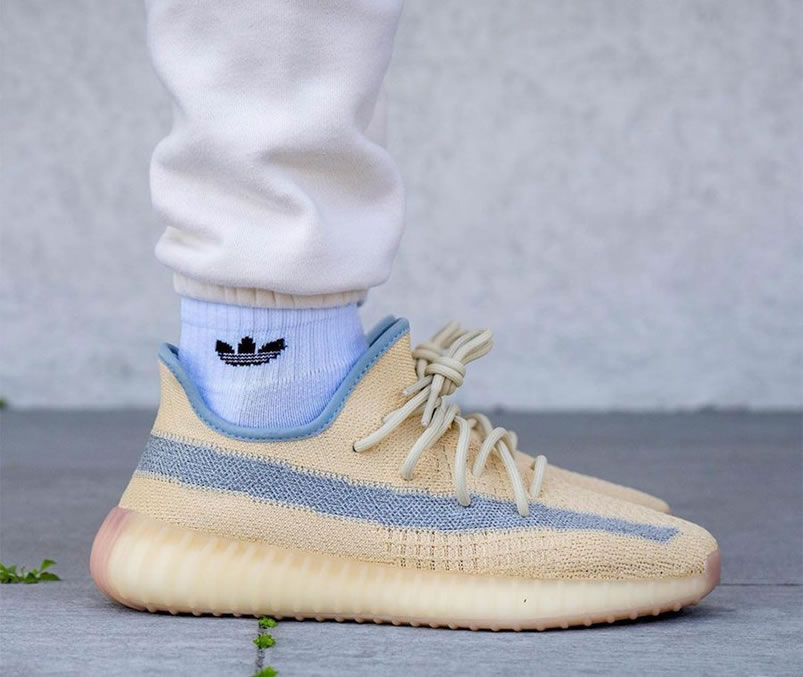 Adidas Yeezy Boost 350 V2 Linen 2020 Reflective On Feet Release Date Fy5158 (1) - newkick.vip