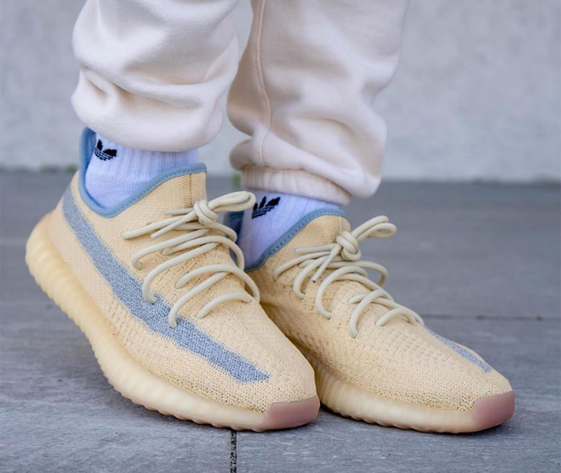 Adidas Yeezy Boost 350 V2 Linen 2020 Reflective On Feet Release Date Fy5158 (3) - newkick.vip