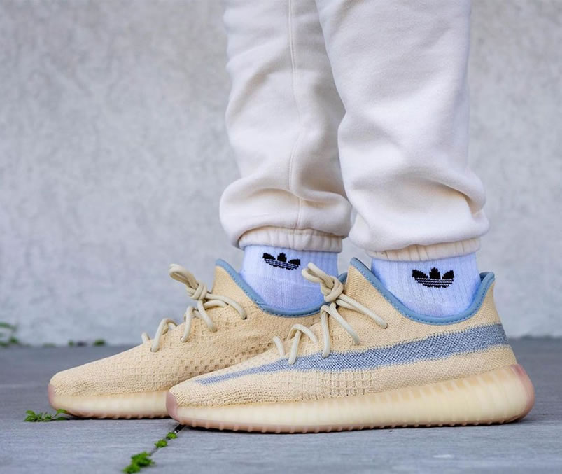 Adidas Yeezy Boost 350 V2 Linen 2020 Reflective On Feet Release Date Fy5158 (4) - newkick.vip