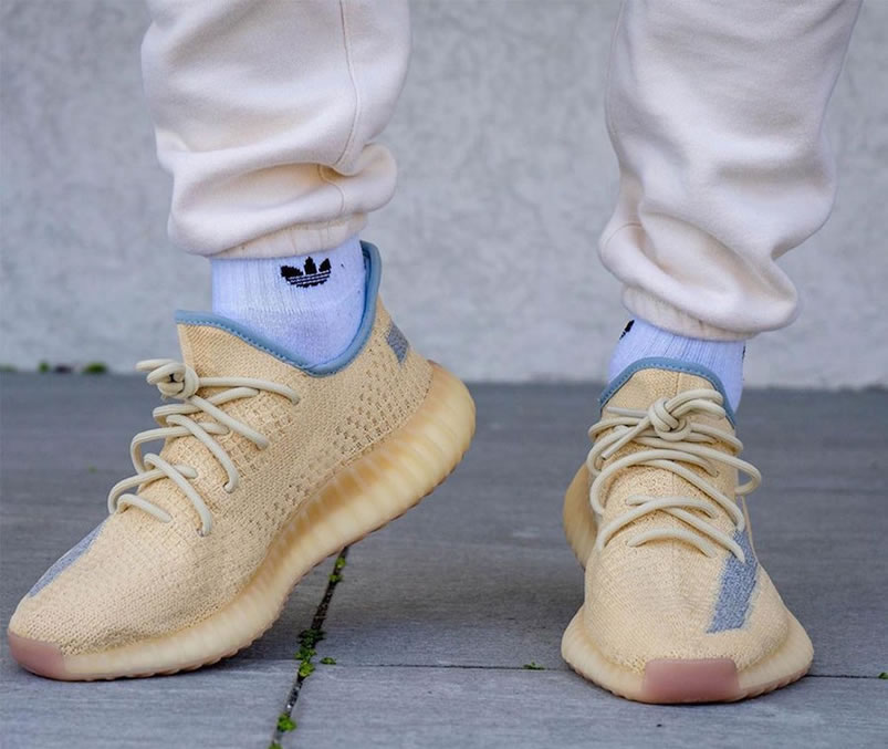 Adidas Yeezy Boost 350 V2 Linen 2020 Reflective On Feet Release Date Fy5158 (5) - newkick.vip