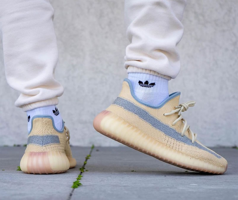 Adidas Yeezy Boost 350 V2 Linen 2020 Reflective On Feet Release Date Fy5158 (6) - newkick.vip