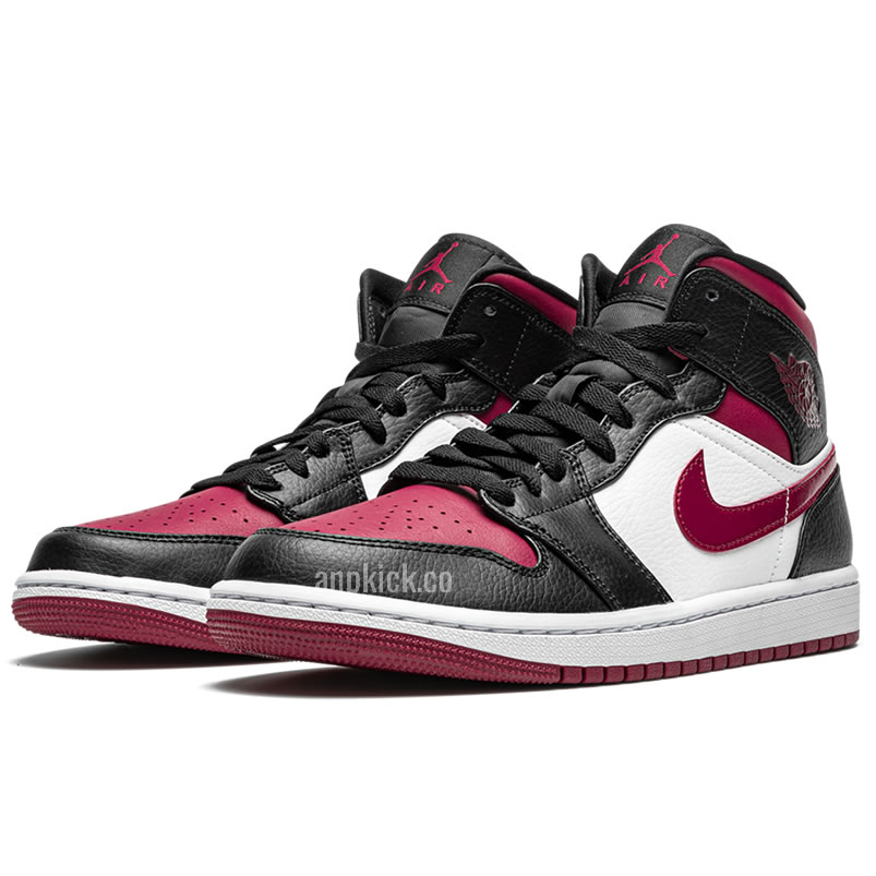 Air Jordan 1 Mid Bred Toe 554724 066 New Release Date (2) - newkick.vip