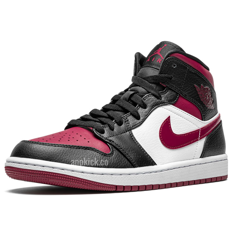 Air Jordan 1 Mid Bred Toe 554724 066 New Release Date (4) - newkick.vip