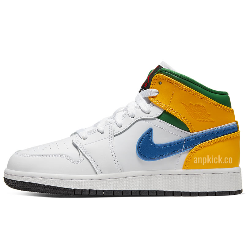 Air Jordan 1 Mid Gs Three Peat White Court Purple 554725 128 New Release Date (1) - newkick.vip