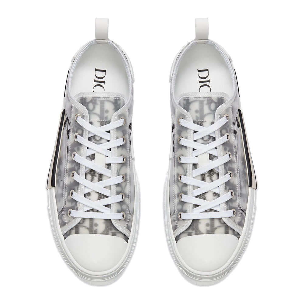 B23 Dior Oblique Shoes White Black Low (5) - newkick.vip