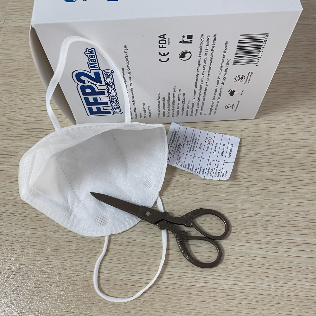 Ffp2 Mask Particulate Respirator 50pieces Box Model Z9501 (5) - newkick.vip