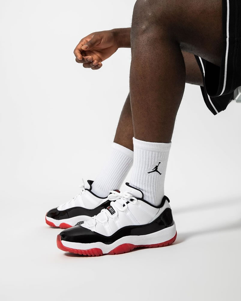 Air Jordan 11 Low Concord 2020 White Bred On Feet Release Date Av2187 160 (3) - newkick.vip