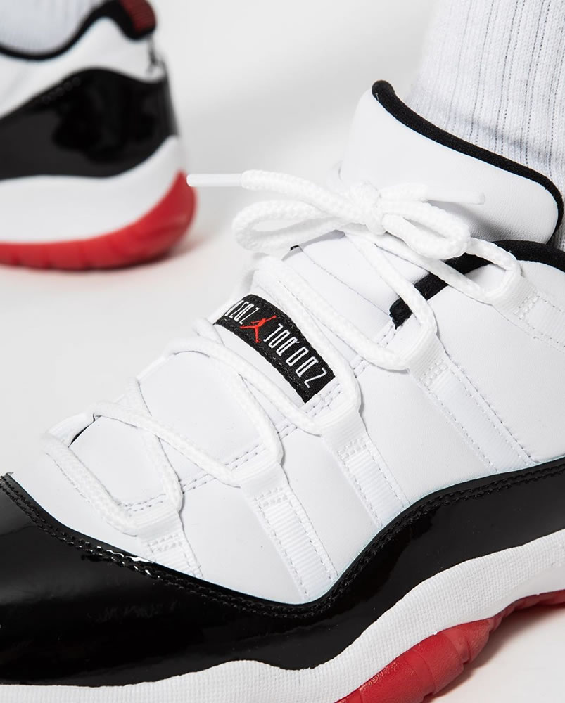 Air Jordan 11 Low Concord 2020 White Bred On Feet Release Date Av2187 160 (6) - newkick.vip