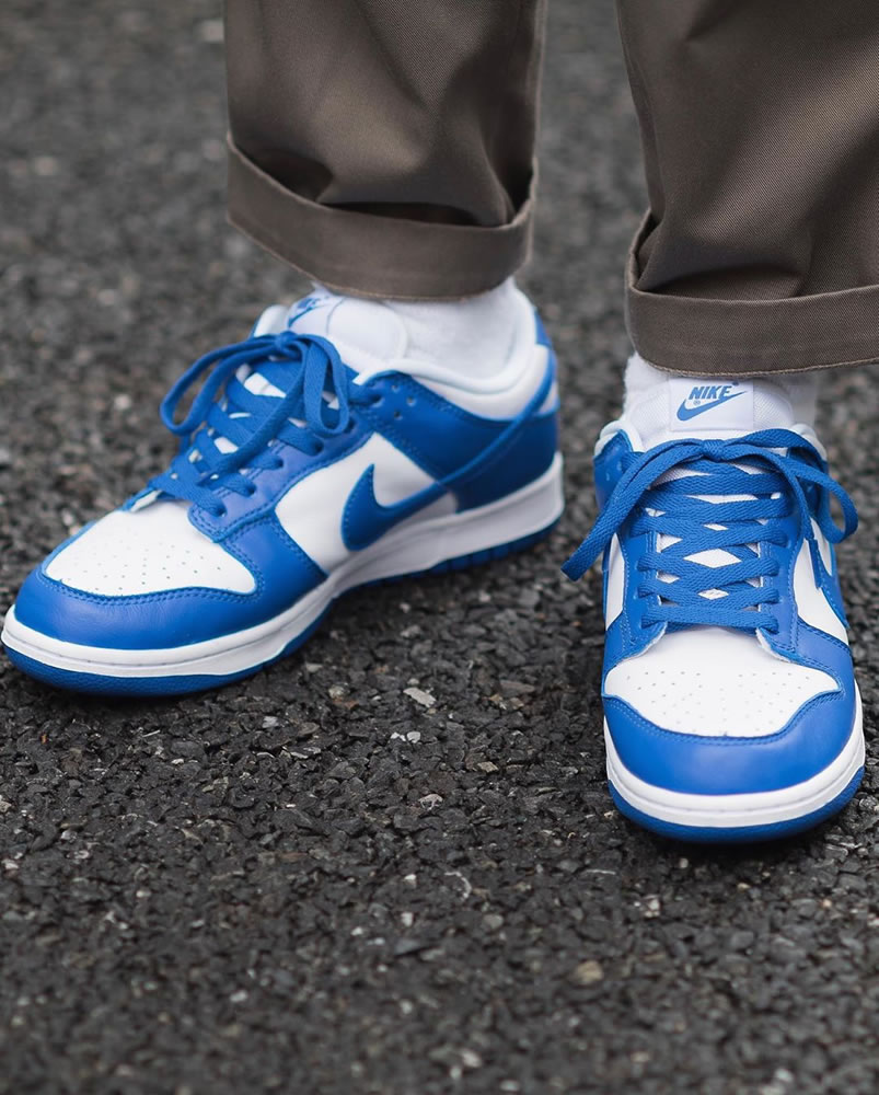 Nike Sb Dunk Low Sp Kentucky Varsity Royal Blue Cu1726 100 On Feet (2) - newkick.vip