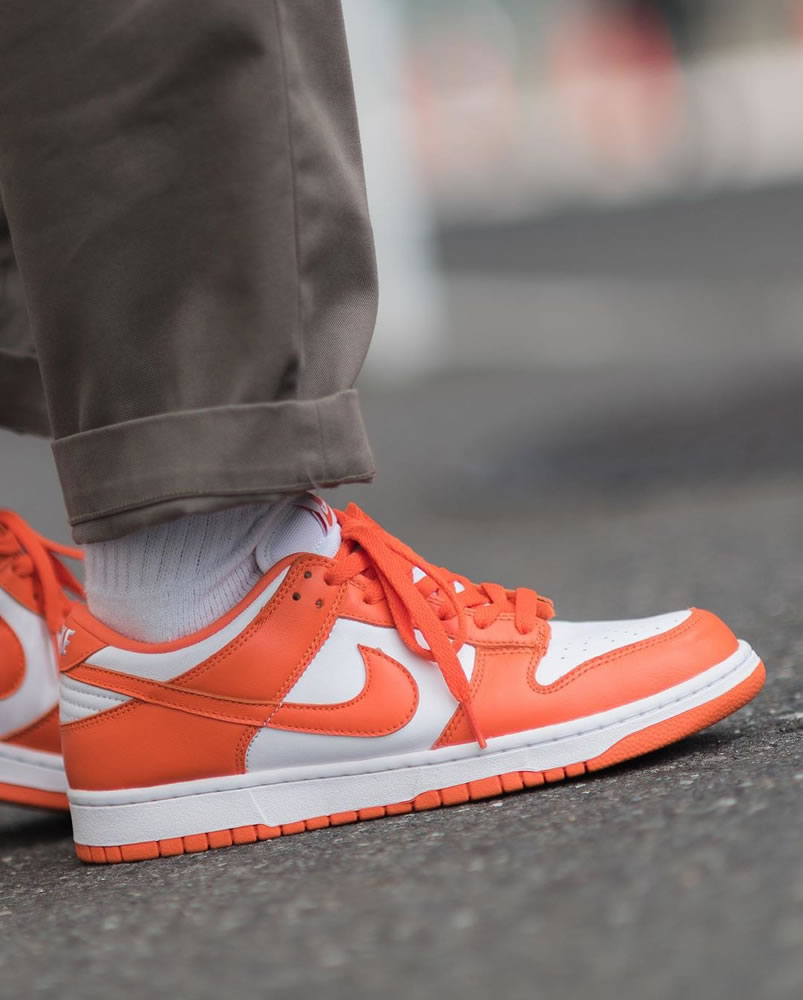 Nike Sb Dunk Low Sp Syracuse Orange Blaze Cu1726 101 On Feet (12) - newkick.vip