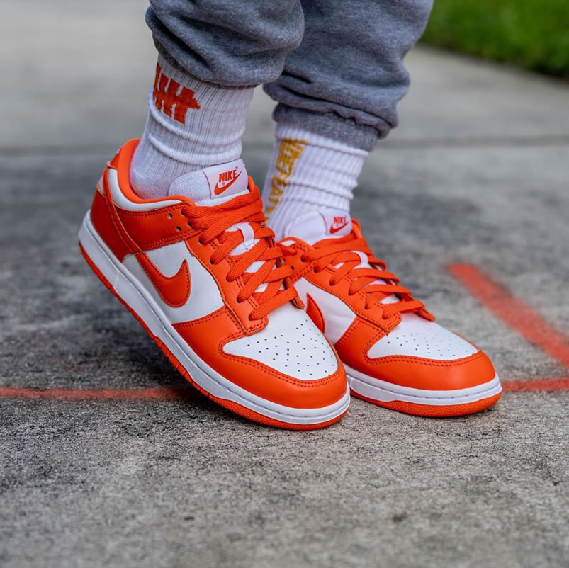 Nike Sb Dunk Low Sp Syracuse Orange Blaze Cu1726 101 On Feet (6) - newkick.vip