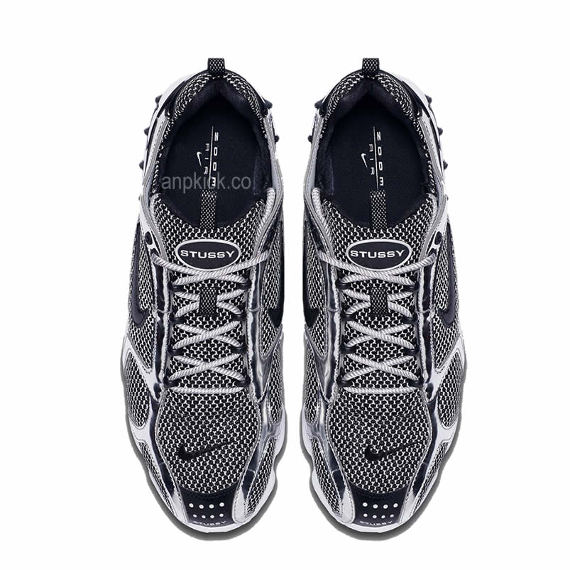 Stussy Nike Air Zoom Spiridon Caged 2 Black Pure Platium Cu1854 001 Release Date (4) - newkick.vip