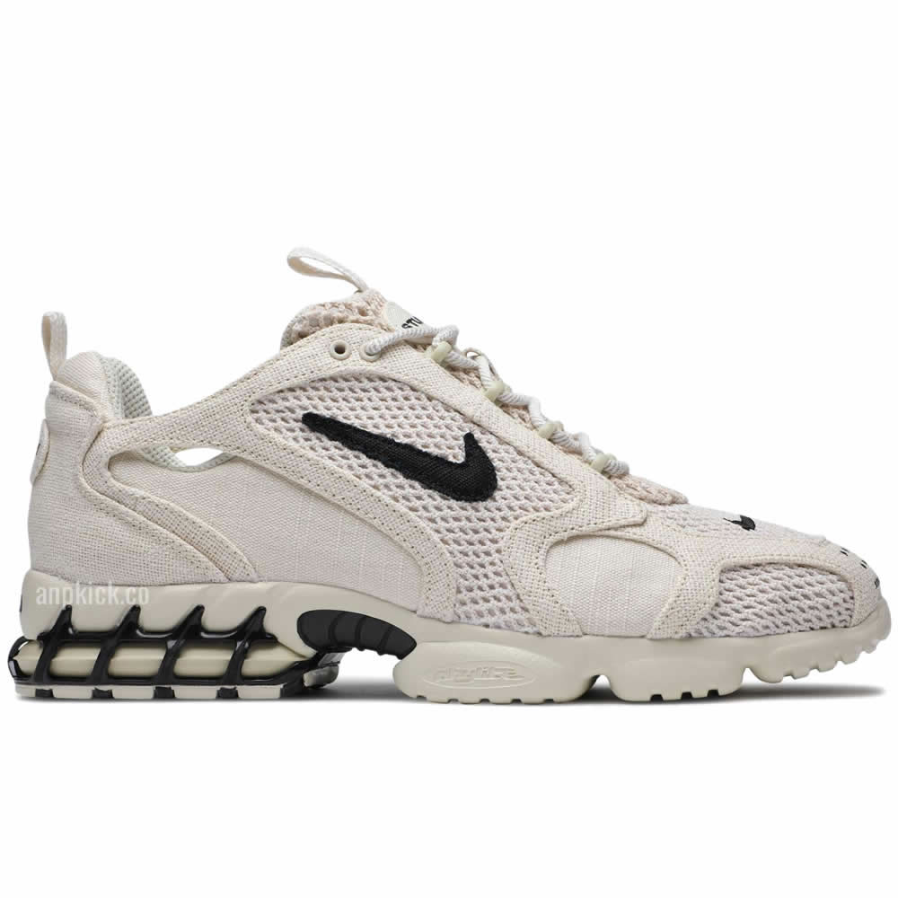 Stussy Nike Air Zoom Spiridon Caged 2 Fossil Cq5486 200 Release Date (2) - newkick.vip