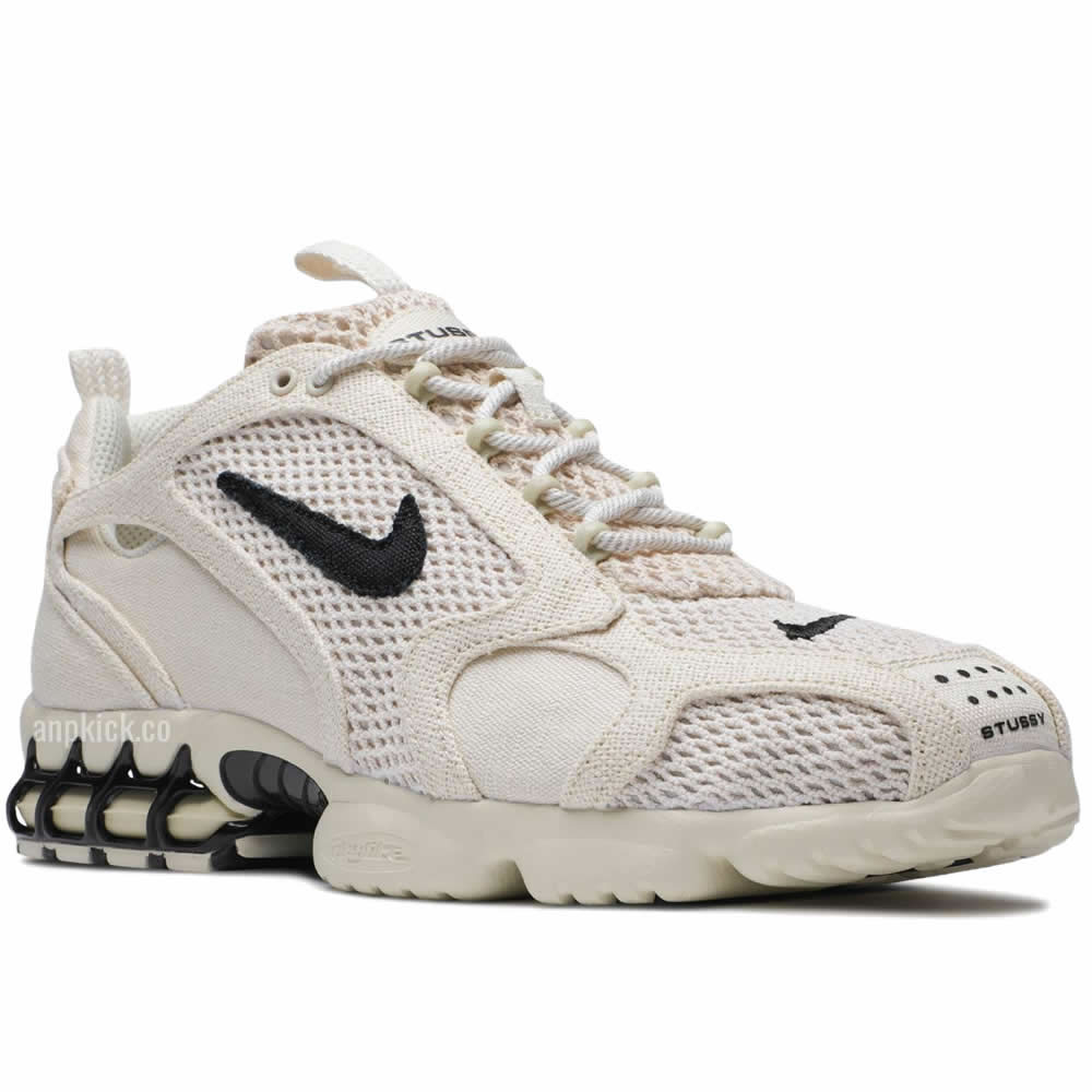 Stussy Nike Air Zoom Spiridon Caged 2 Fossil Cq5486 200 Release Date (3) - newkick.vip