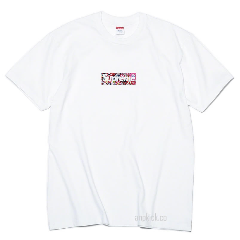 Supreme Covid 19 Relief Box Logo Tee T Shirt Takashi Murakami Kaikai Kiki Flower Skulls (1) - newkick.vip