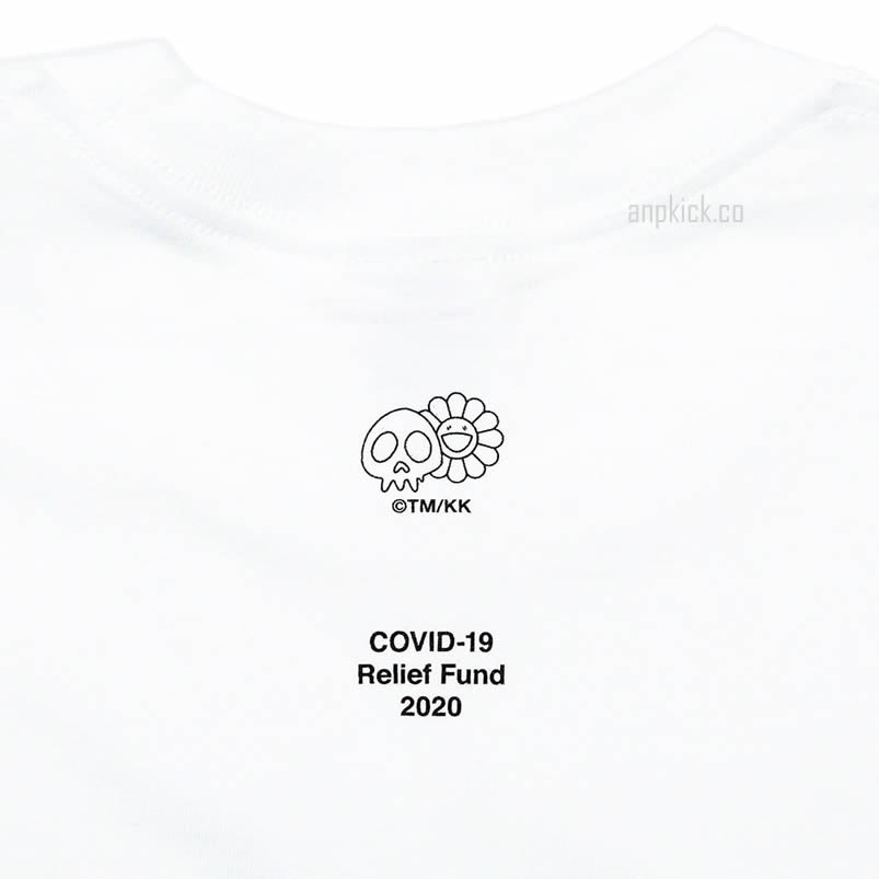 Supreme Covid 19 Relief Box Logo Tee T Shirt Takashi Murakami Kaikai Kiki Flower Skulls (2) - newkick.vip