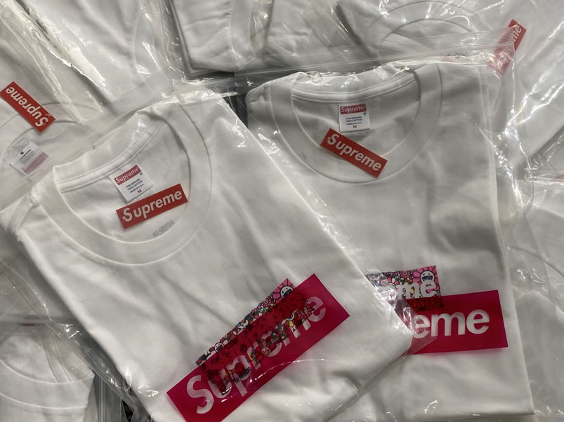 Supreme Covid 19 Relief Box Logo Tee T Shirt Takashi Murakami Kaikai Kiki Flower Skulls (9) - newkick.vip