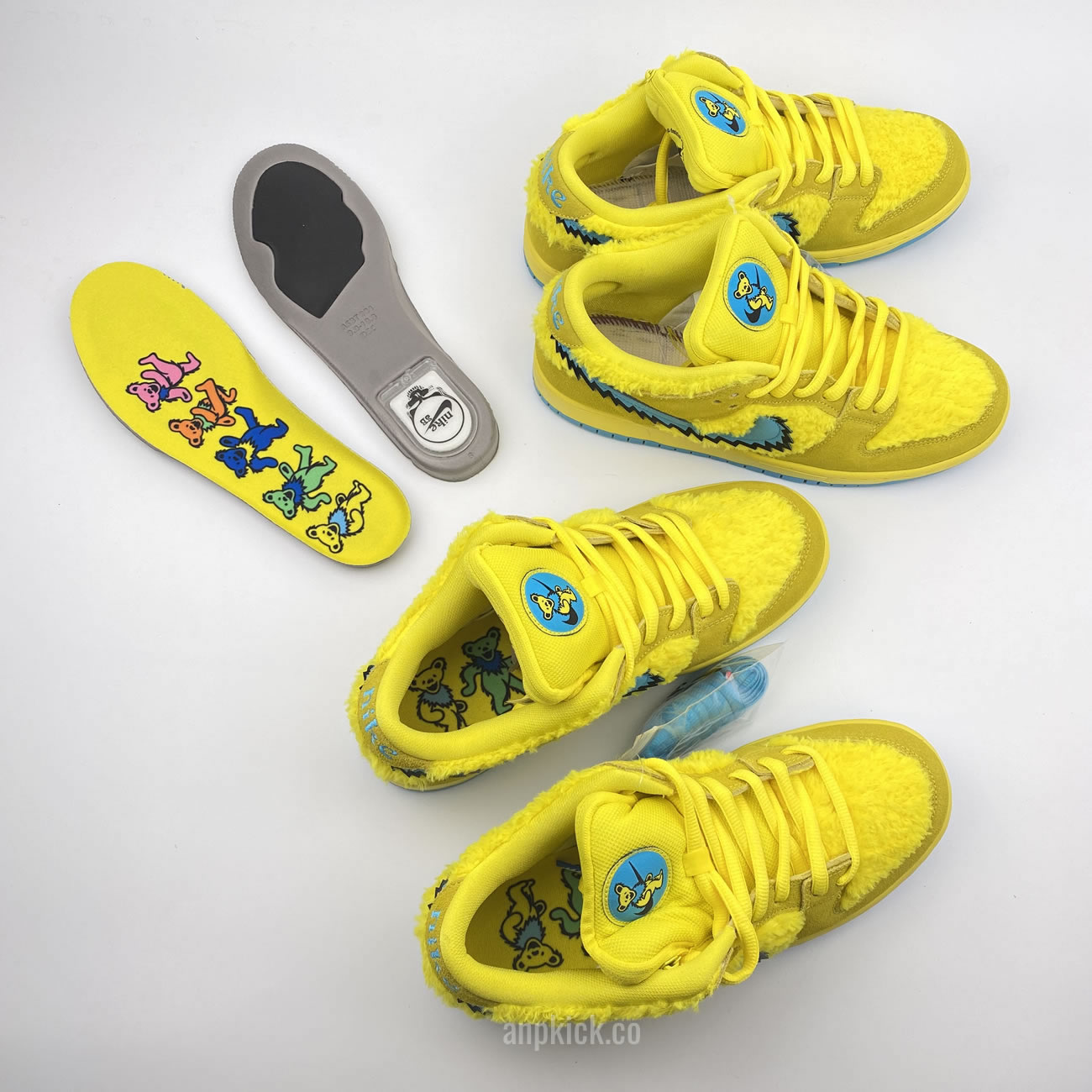 Grateful Dead Bears Nike Sb Dunk Low Yellow Bear Cj5378 700 (8) - newkick.vip