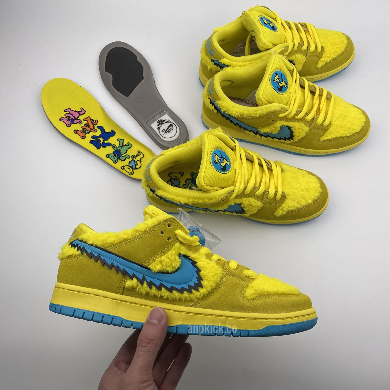 Grateful Dead Bears Nike Sb Dunk Low Yellow Bear Cj5378 700 (9) - newkick.vip