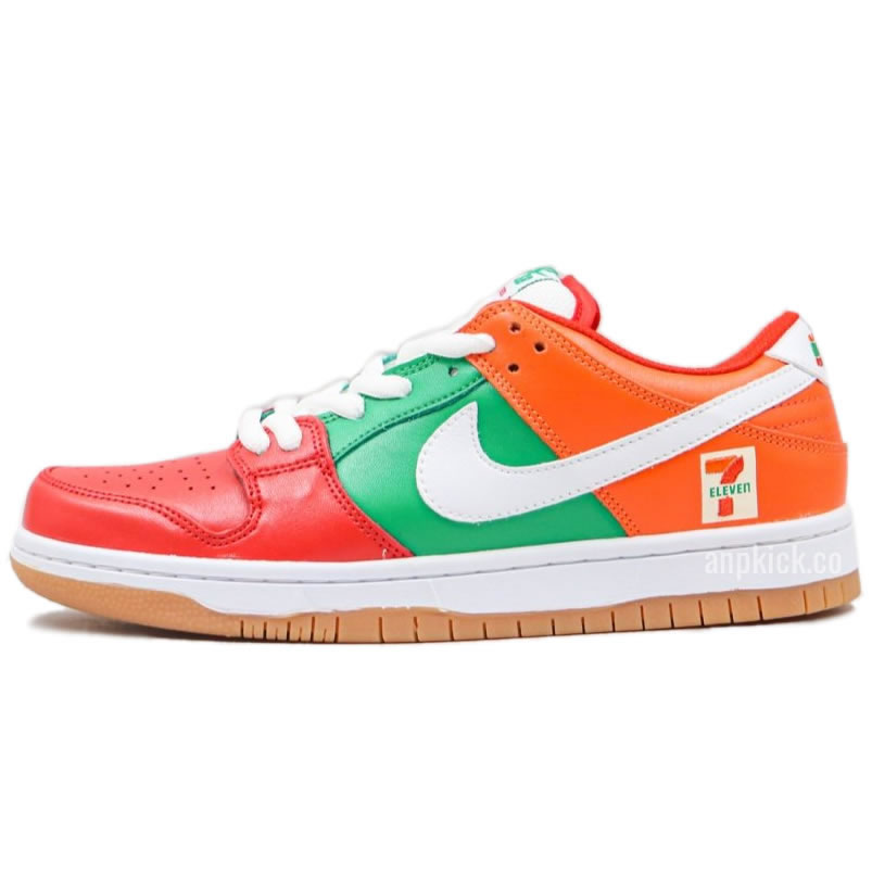 Nike Sb Dunk Low 7 Eleven Red Orange Green Skateboarding Shoes Cz5130 600 (1) - newkick.vip