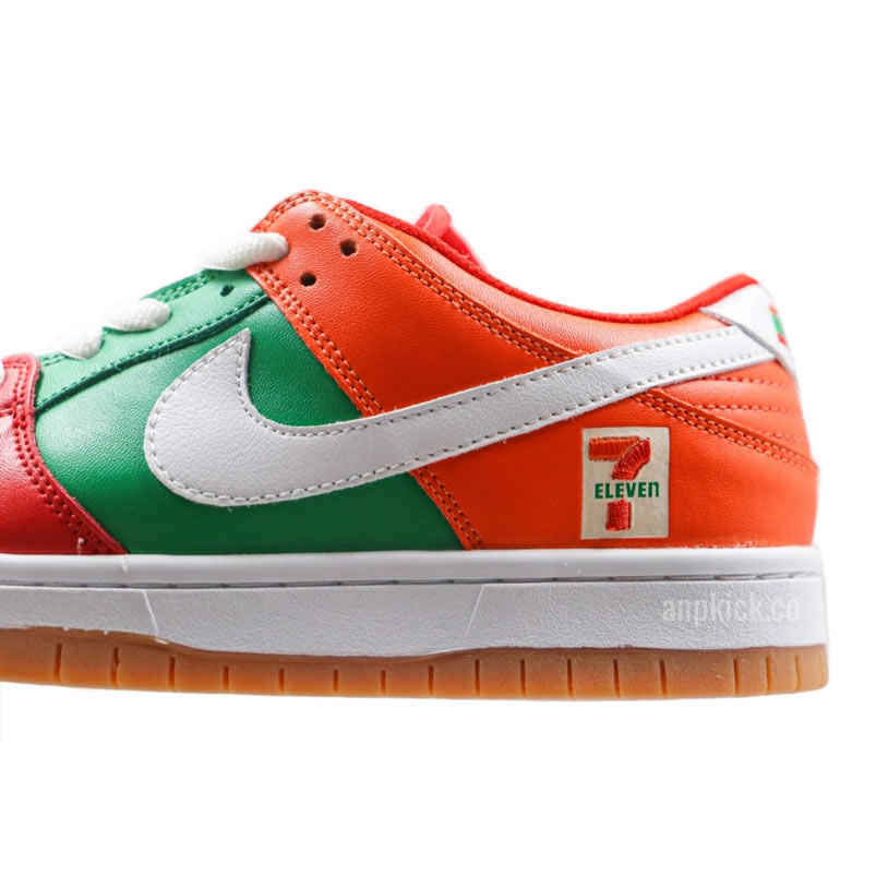 Nike Sb Dunk Low 7 Eleven Red Orange Green Skateboarding Shoes Cz5130 600 (3) - newkick.vip