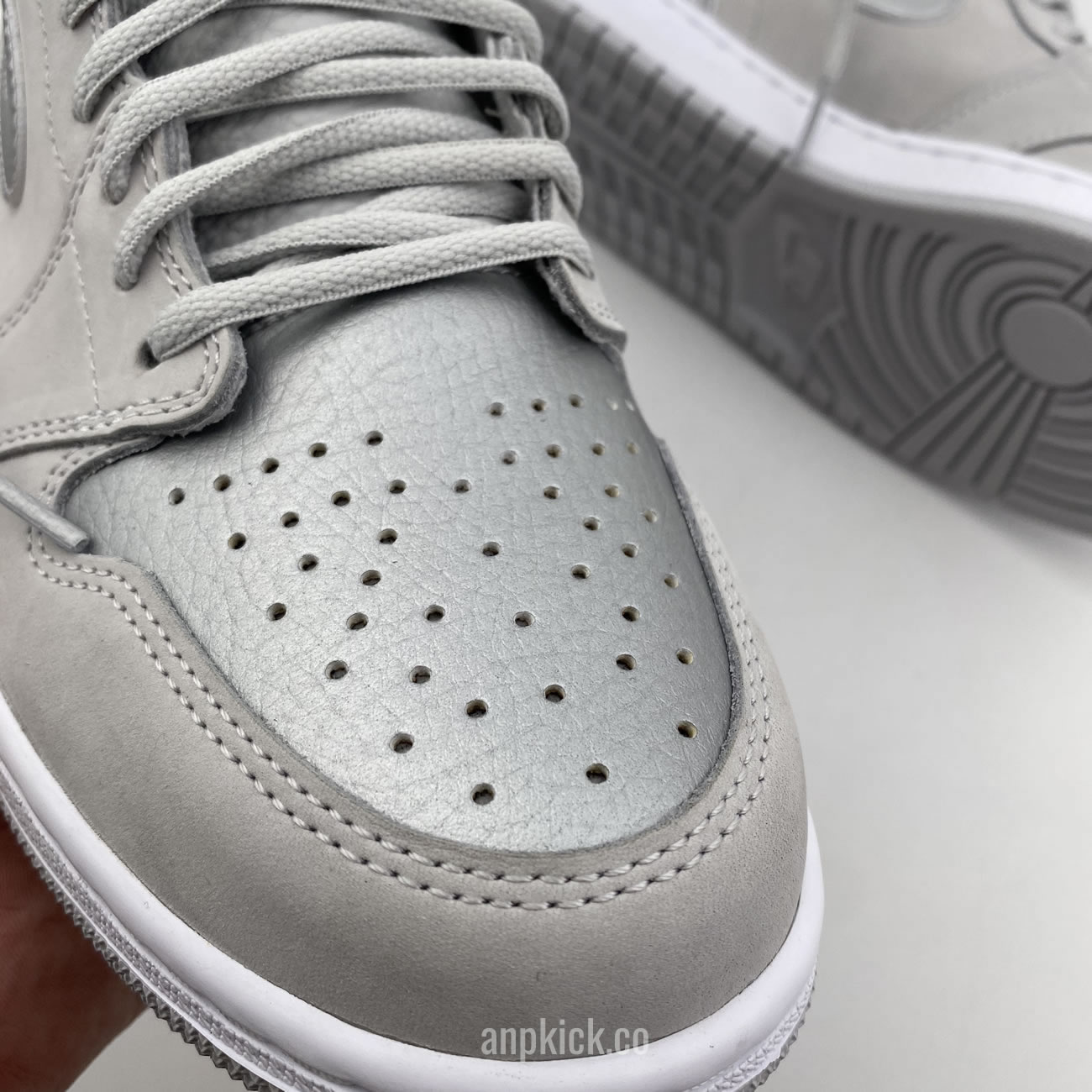 Air Jordan 1 Japan Exclusive Metallic Silver Neutral Grey 2001 2020 Dc1788 029 (11) - newkick.vip