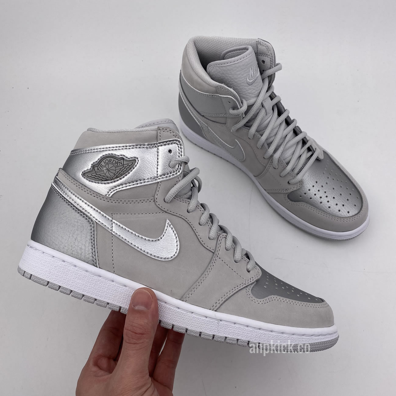 Air Jordan 1 Japan Exclusive Metallic Silver Neutral Grey 2001 2020 Dc1788 029 (13) - newkick.vip