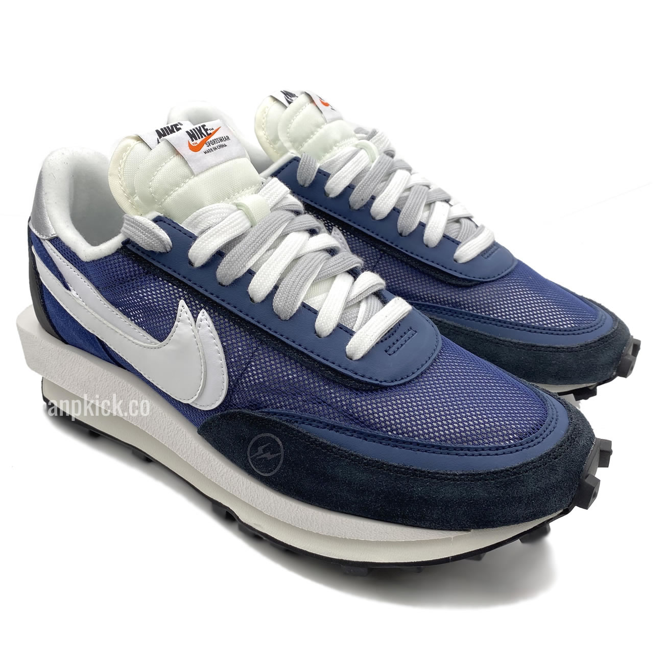 Sacai Fragment Design Nike Lvd Waffle Daybreak Grid Navy Blue Black Bv0073 008 (2) - newkick.vip