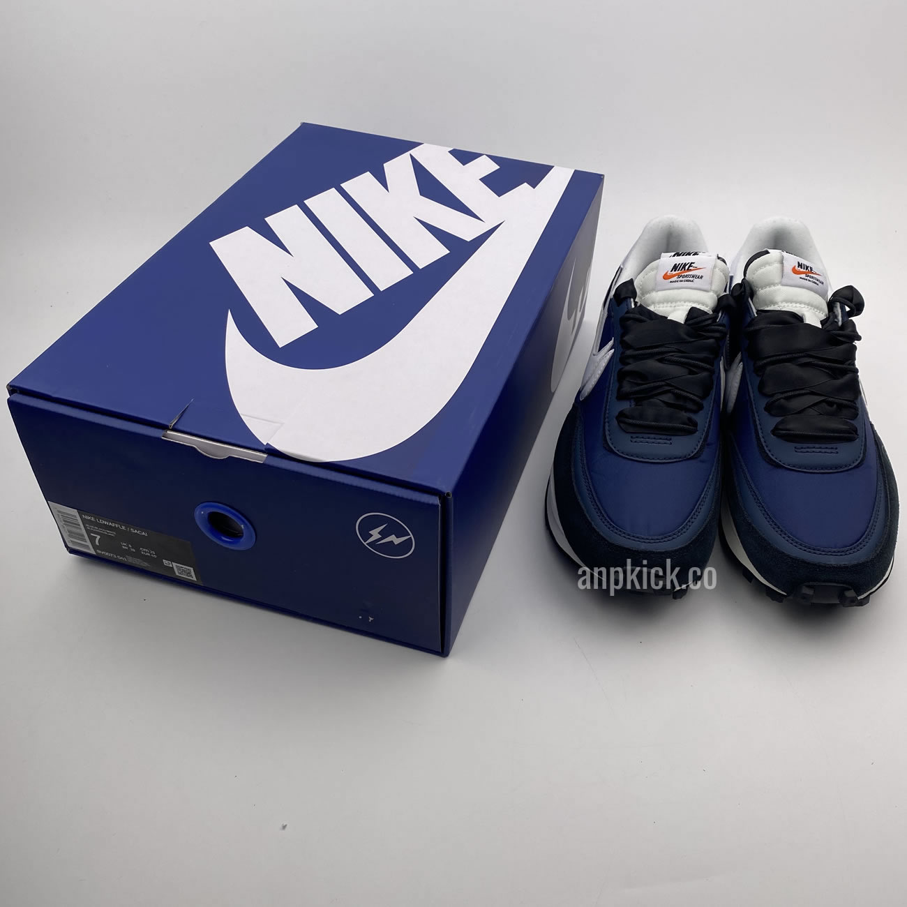 Sacai Fragment Design Nike Lvd Waffle Daybreak Navy Blue Black Bv0073 041 (8) - newkick.vip