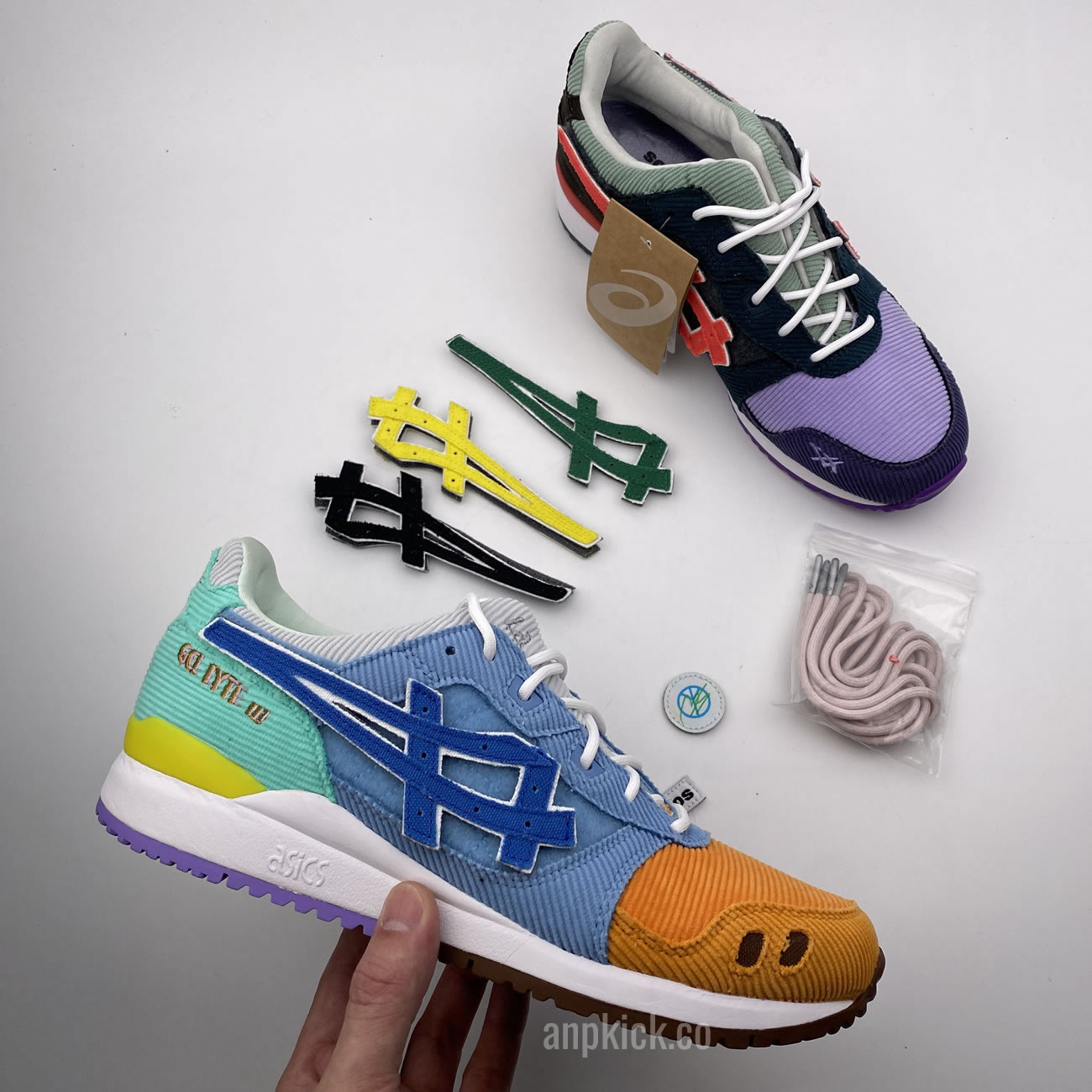 Sean Wotherspoon Atmos Asics Gel Lyte Og Shoes Multi 1203a019 000 (8) - newkick.vip