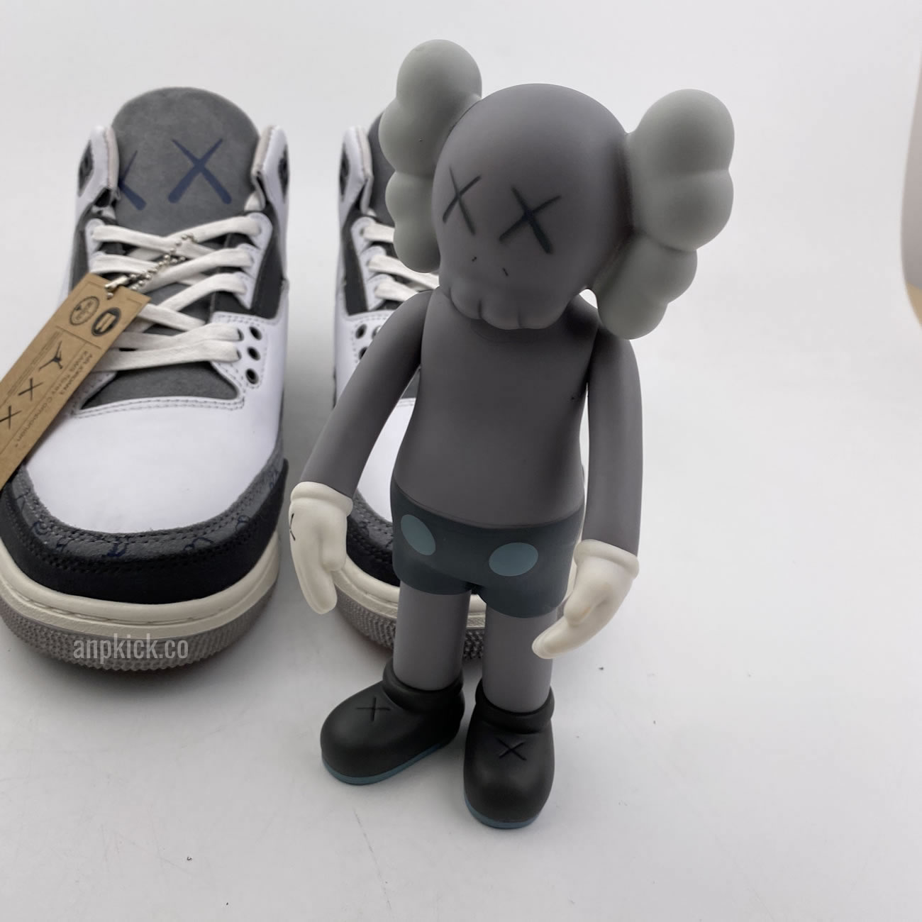 Kaws Air Jordan 3 Fresh Water White Light Grey New Release For Sale (10) - newkick.vip