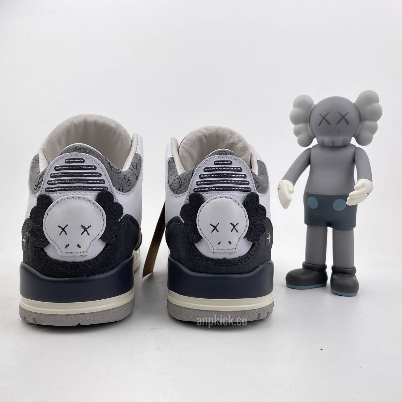 Kaws Air Jordan 3 Fresh Water White Light Grey New Release For Sale (4) - newkick.vip