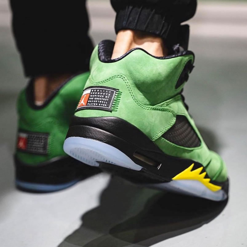 Air Jordan 5 Oregon Ducks Elevate 2020 On Feet Ck6631 307 (3) - newkick.vip