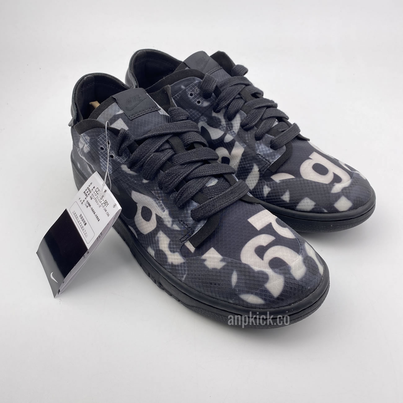 Comme Des Garcons Cdg Nike Dunk Low Black Cz2675 001 (3) - newkick.vip