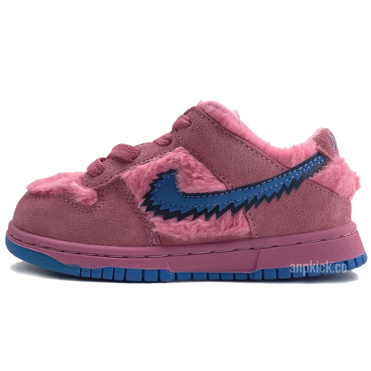 Kids Childrens Grateful Dead Bears Nike Sb Dunk Low Pink Bear Cu1727 102 (1) - newkick.vip