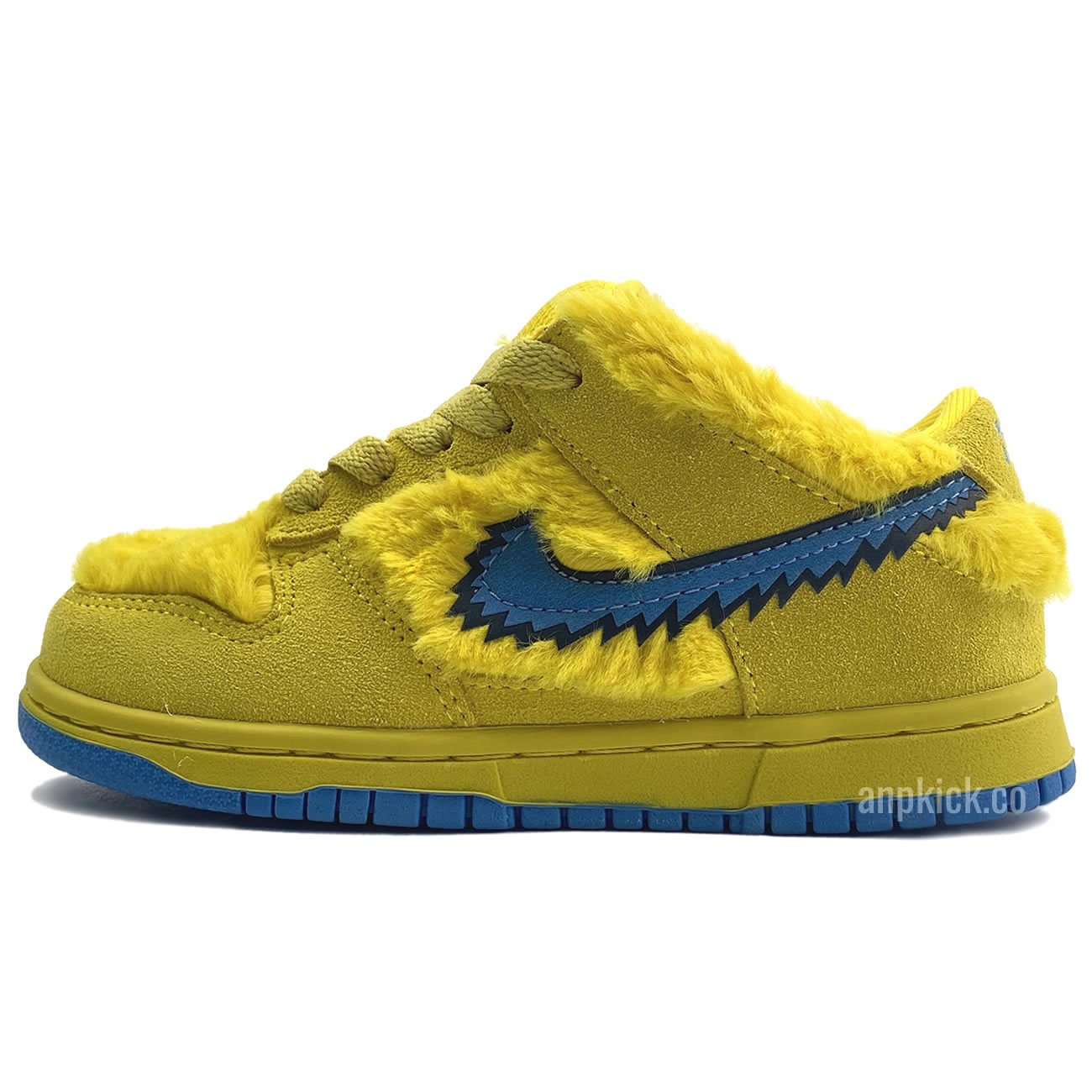 Kids Childrens Grateful Dead Bears Nike Sb Dunk Low Yellow Bear Cu1727 101 (1) - newkick.vip