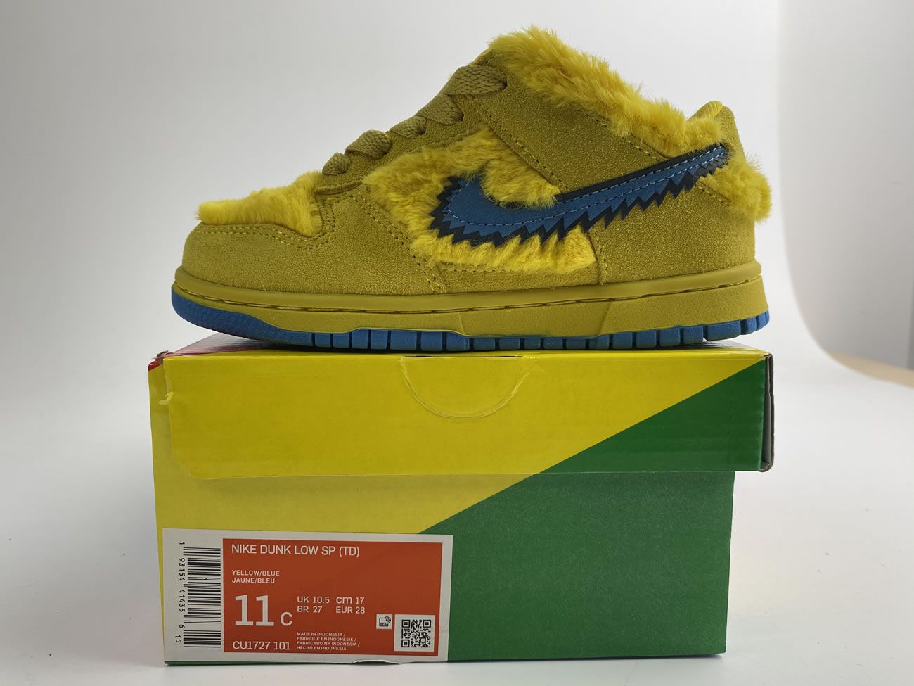 Kids Childrens Grateful Dead Bears Nike Sb Dunk Low Yellow Pink Orange Blue Green Release For Sale (10) - newkick.vip