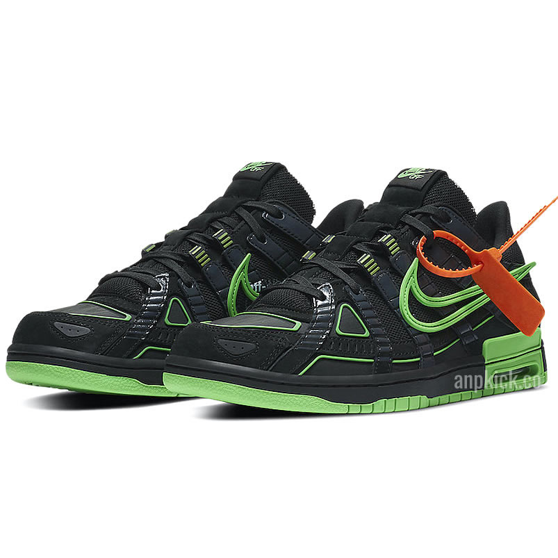 Off White Nike Air Rubber Dunk Green Strike Release Date Cu6015 001 (3) - newkick.vip