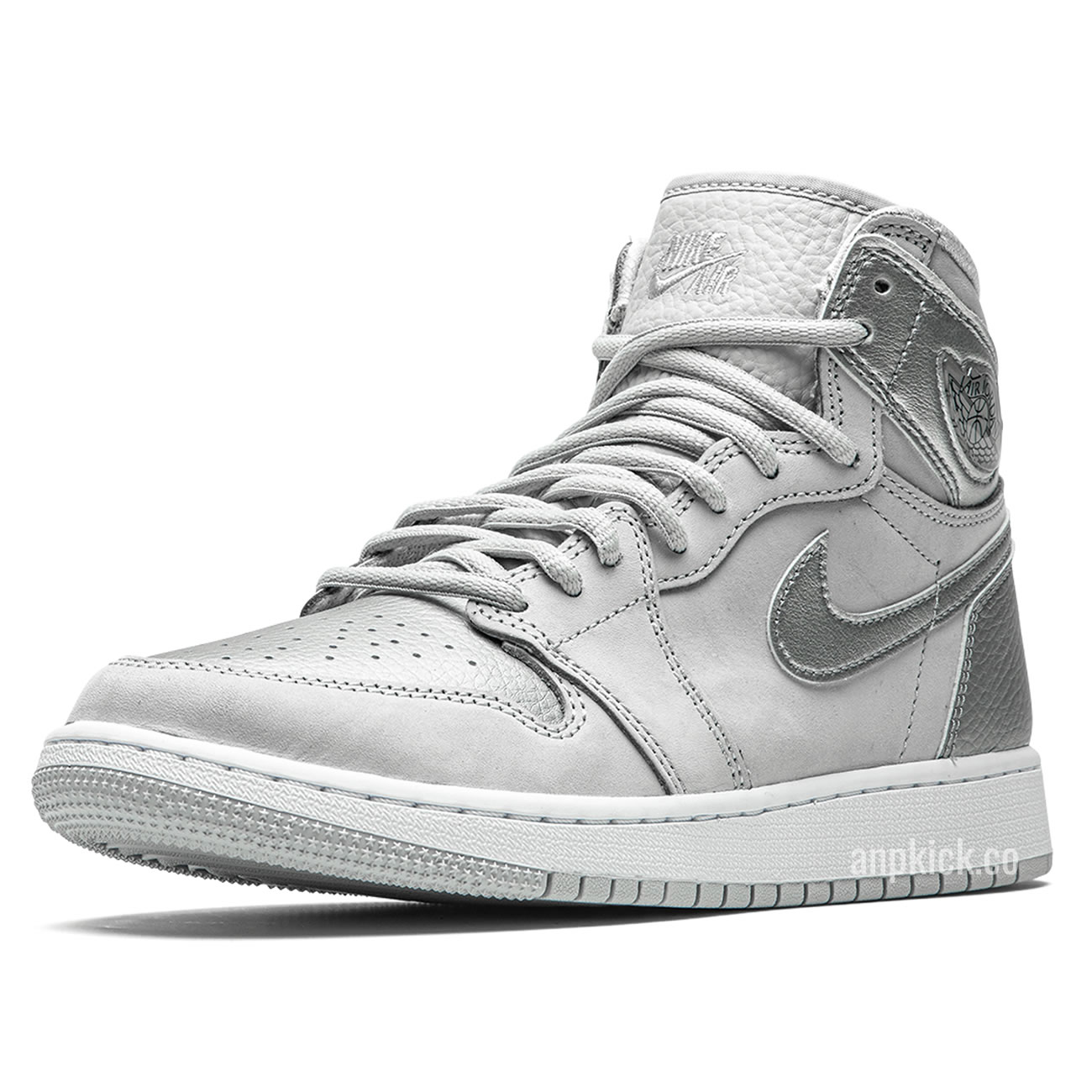 Air Jordan 1 Retro High Og Gs Co Jp Metallic Silver Neutral Grey 575441 029 (4) - newkick.vip