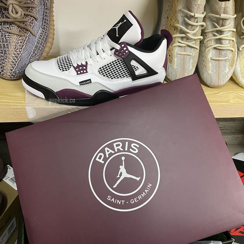 Air Jordan 4 Retro Paris Saint Germain Psg Neutral Grey Bordeaux Cz5624 100 (18) - newkick.vip