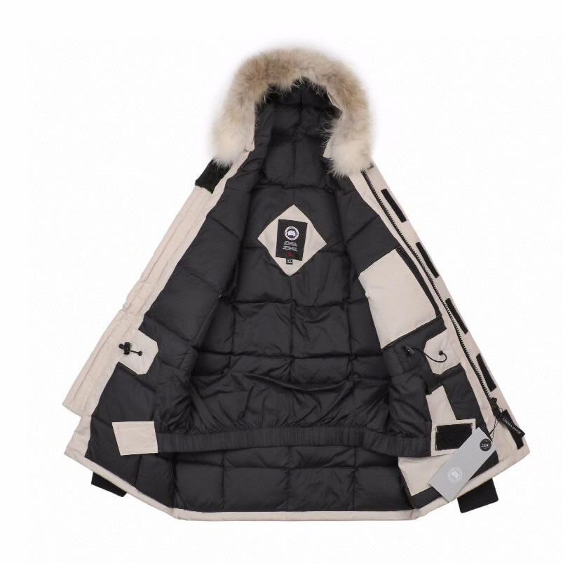 08 Canada Goose 19fw Expedition 4660ma Down Jacket Coat Cream White (3) - newkick.vip