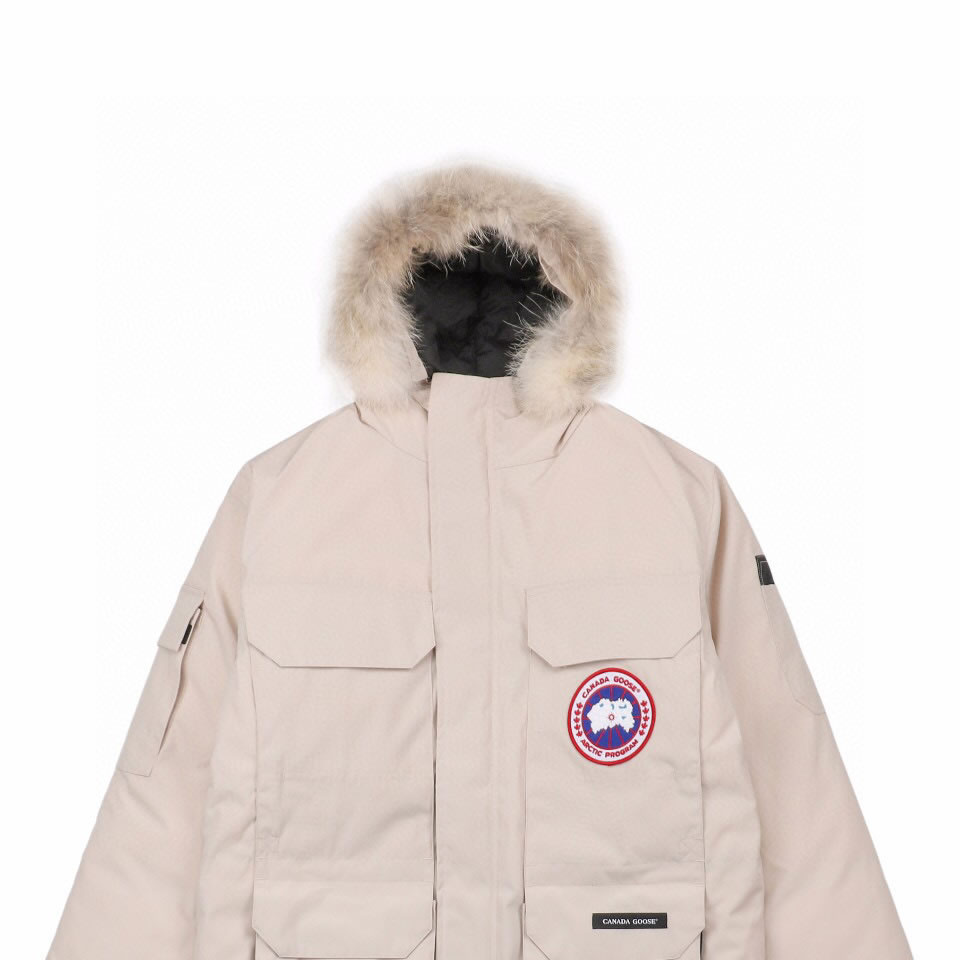 08 Canada Goose 19fw Expedition 4660ma Down Jacket Coat Cream White (4) - newkick.vip