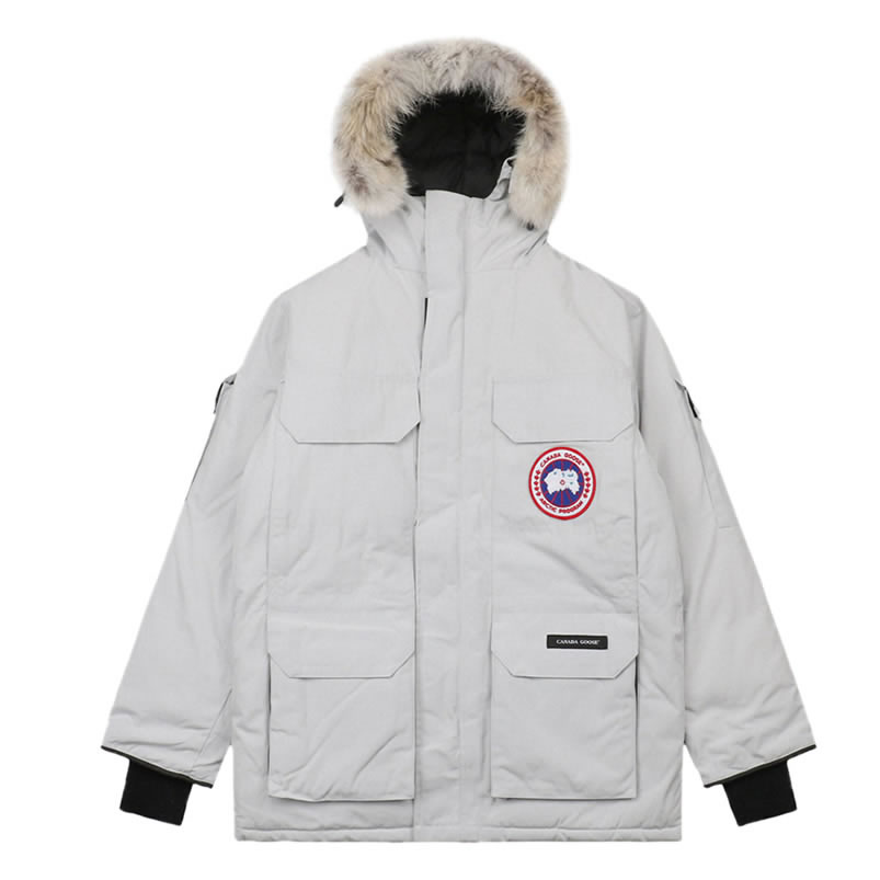 08 Canada Goose 19fw Expedition 4660ma Down Jacket Coat Silver White (1) - newkick.vip