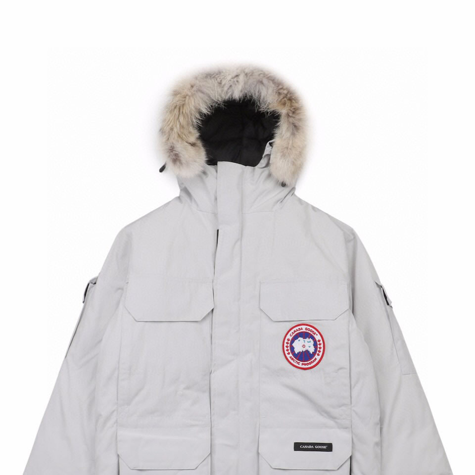 08 Canada Goose 19fw Expedition 4660ma Down Jacket Coat Silver White (4) - newkick.vip