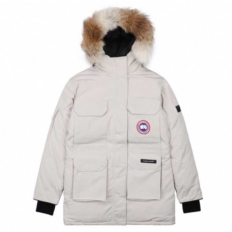 09 Canada Goose 19fw Expedition 4660la Down Jacket Coat Cream White (1) - newkick.vip