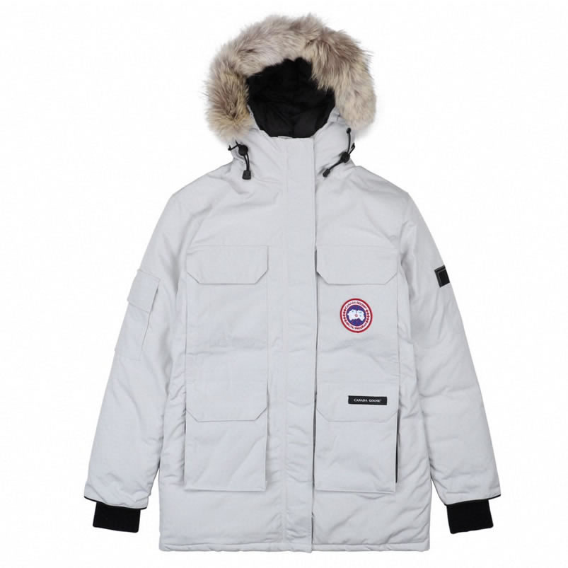 09 Canada Goose 19fw Expedition 4660la Down Jacket Coat Silver White (1) - newkick.vip