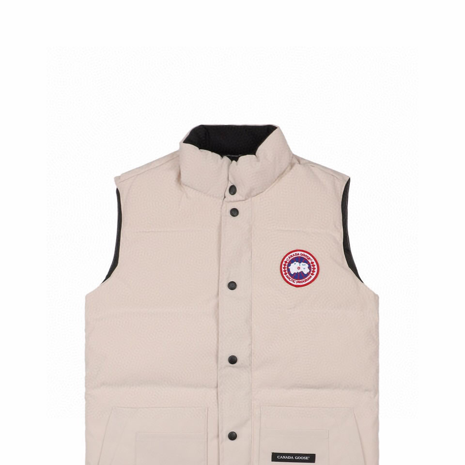 Canada Goose 4154m Freestyle Crew Vest Cream White (4) - newkick.vip