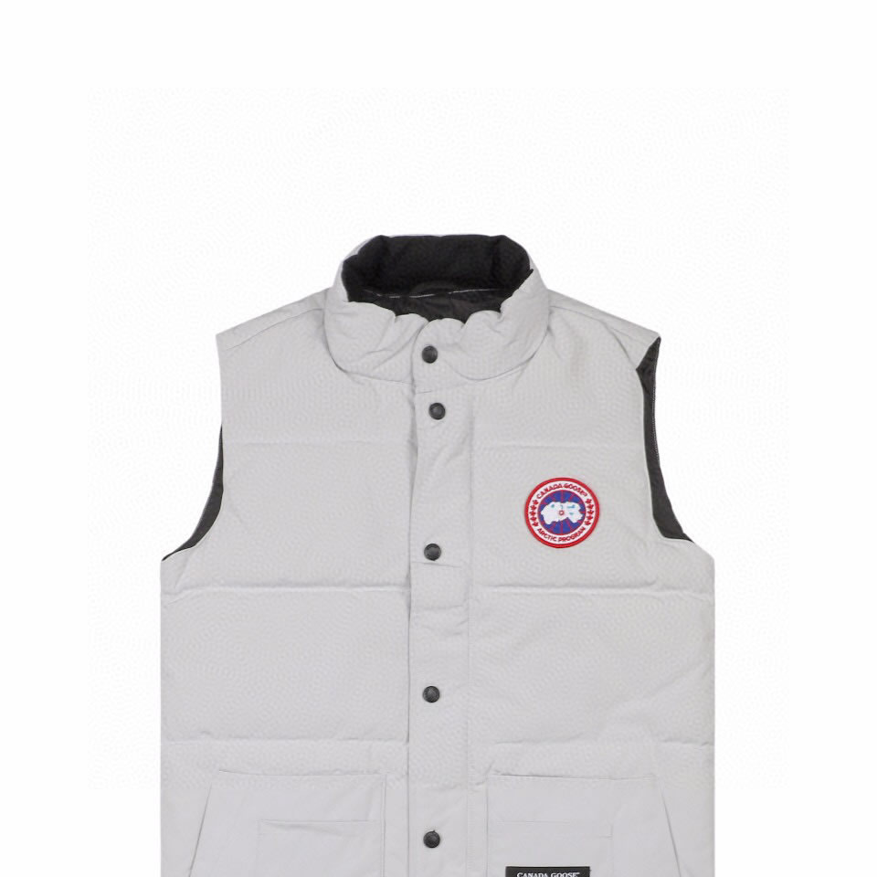 Canada Goose 4154m Freestyle Crew Vest Silver White (3) - newkick.vip