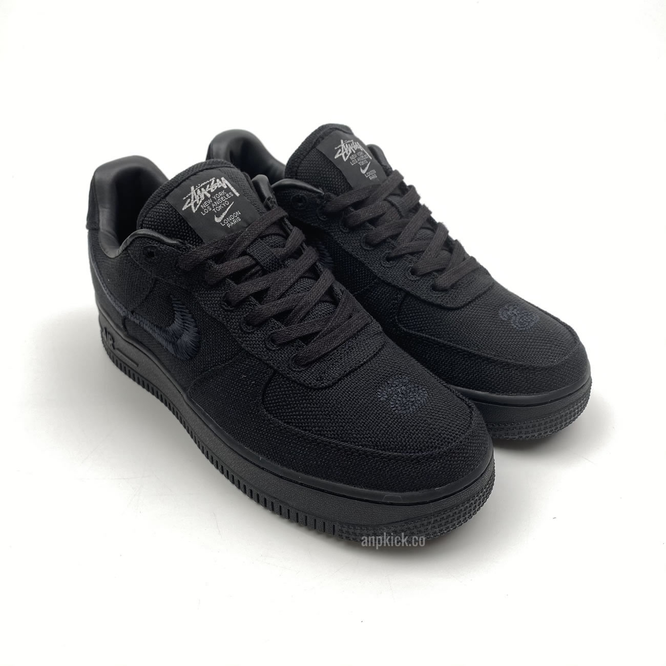 Stussy Nike Air Force 1 Low Black Cz9084 001 Release Date (2) - newkick.vip