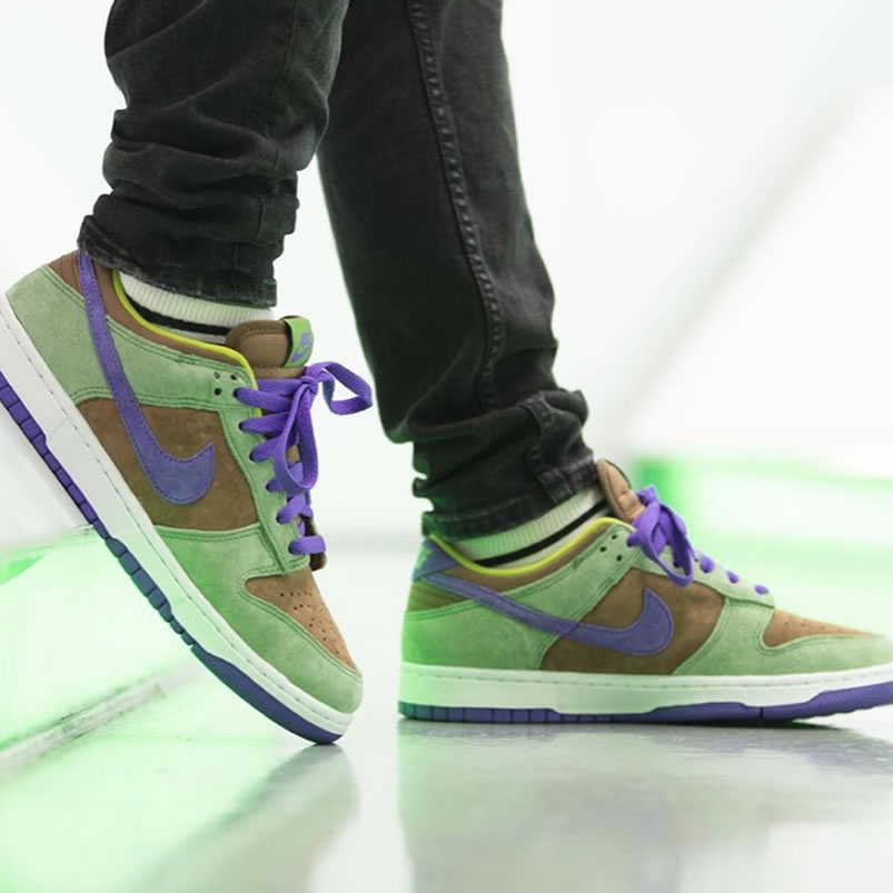 Nike Dunk Low Sp Veneer Autumn Green Deep Purple On Feet Da1469 200 (1) - newkick.vip